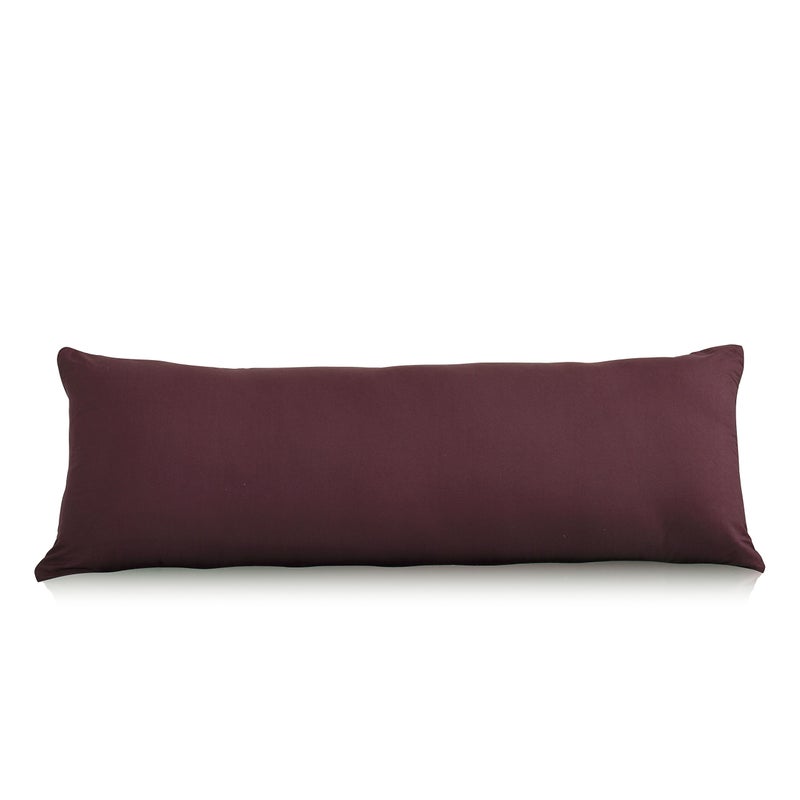 EVOLIVE Ultra Soft Microfiber Body Pillow Cover/Pillowcases 21"x54" with Hidden Zipper Closure(21"x54" Body Pillow Cover, Wine) - Image 1